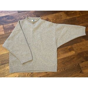 James Street Co. Marled Funnel Wool Sweater